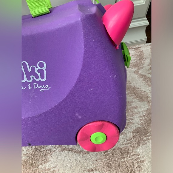 MELISSA & DOUG Trunki Ride On Luggage Hardshell Children’s Pink Purple unisex - Picture 12 of 16